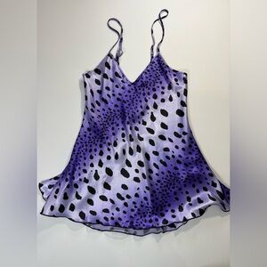 Shirley of Hollywood Purple and Black Chemise
